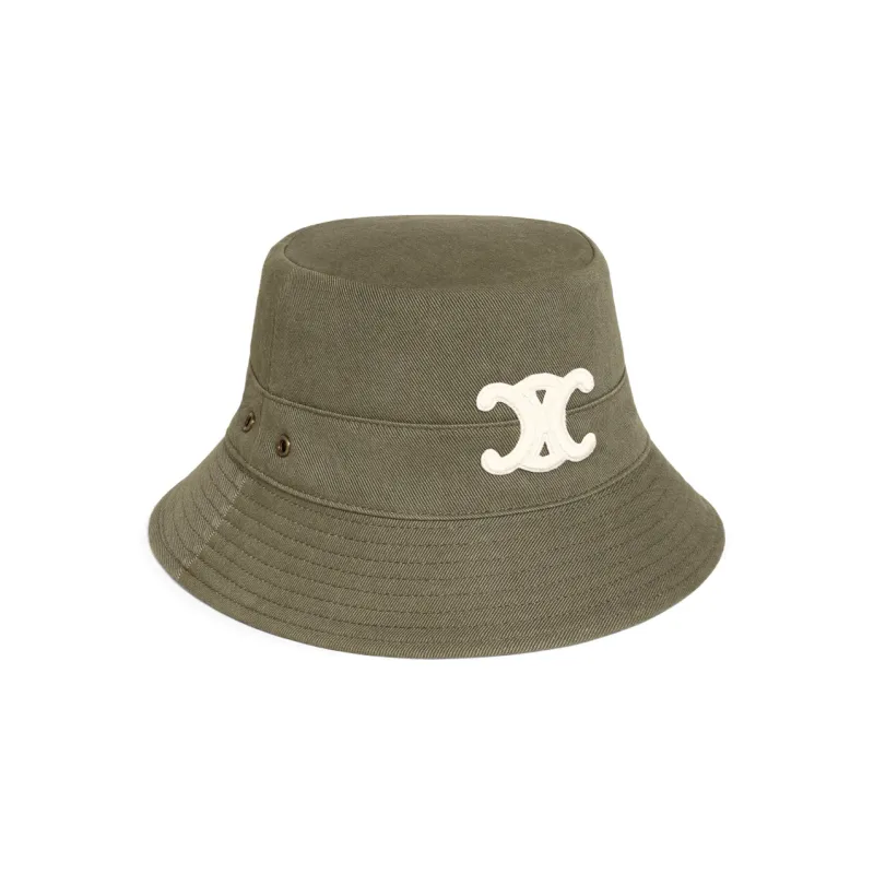 CELINE Triomphe Bucket Hat In Cotton Gabardine-1
