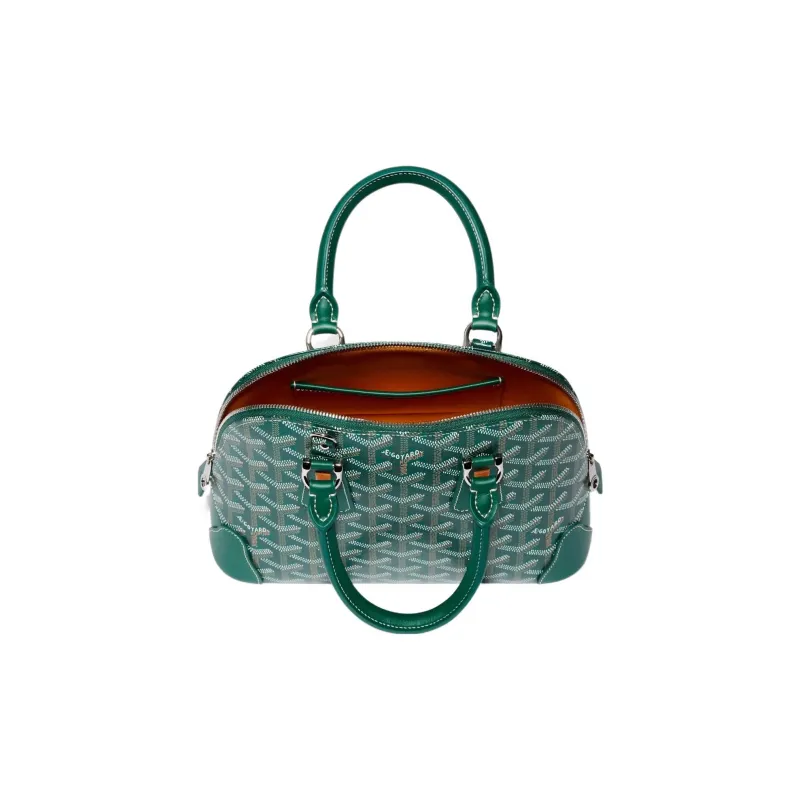GOYARD Vendôme Canvas With Calfskin Dome Bag Handbag, Shoulder Bag Mini Women's Green-2