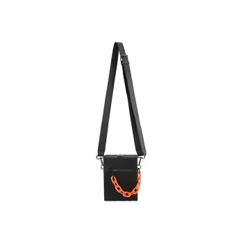 HAWA PU Box Bag Crossbody Bag Small Square Bag Shoulder Bag Small Size Unisex Black