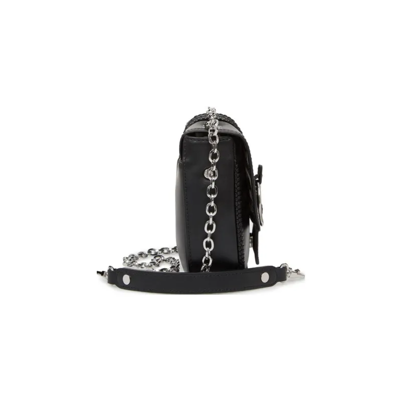 LONGCHAMP Cow Leather Handbag Shoulder Bag Crossbody Bag Regular Women's Black-2