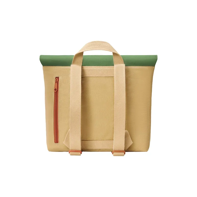 MAH Collaboration Of Youth Recycled Polyester Satchel Bag Backpack Unisex Sandy Moss Green-3