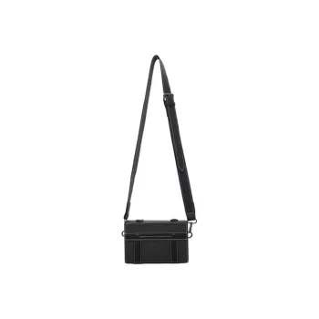 HAWA PU Shoulder Bag Crossbody Bag Large Size Unisex Black/Brown