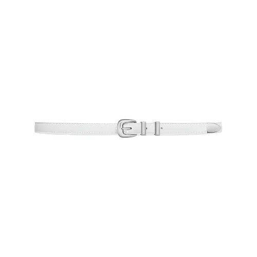 CELINE Leather Belts Women's White