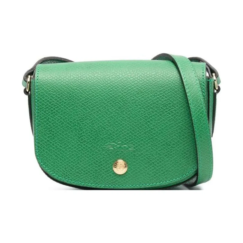 LONGCHAMP Logo Debossed Foldover Top Crossbody Bag-0