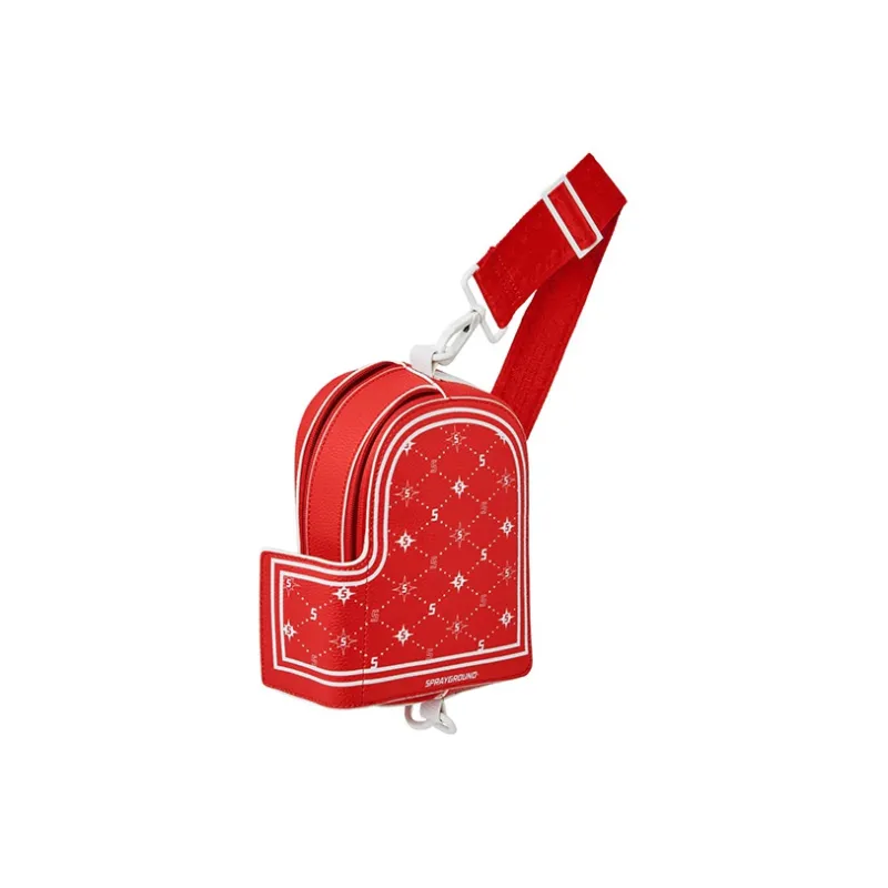 SPRAYGROUND Polyester Casual Bag, Shoulder Bag, Crossbody Bag, Sling Bag Regular Unisex Red-4