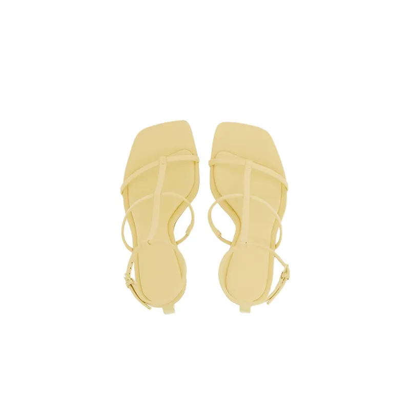 FERRAGAMO Elina Strap Sandals Women's Yellow-3