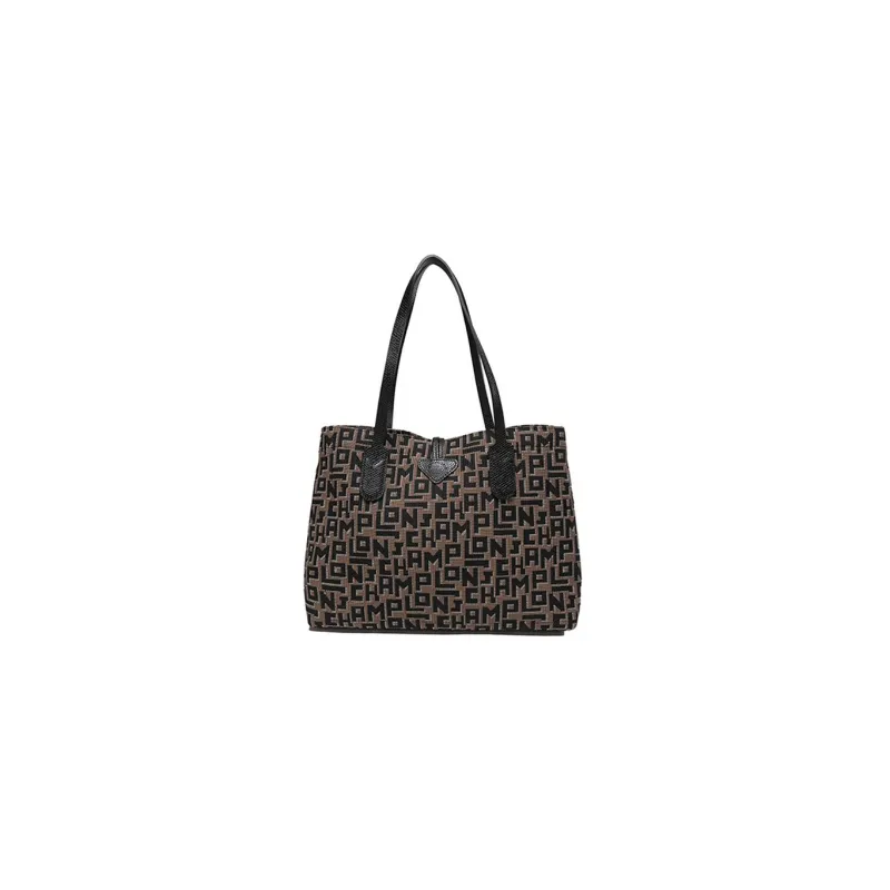 LONGCHAMP Le Pliage LGP Canvas Bag Handbag Shoulder Bag Women's Brown-3