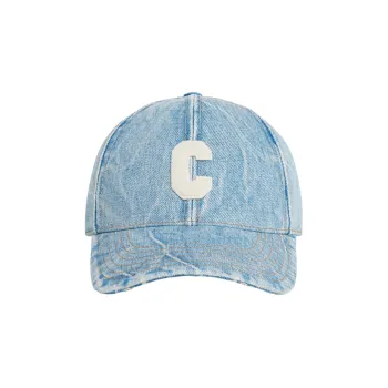 CELINE Initial Baseball Cap In Denim
