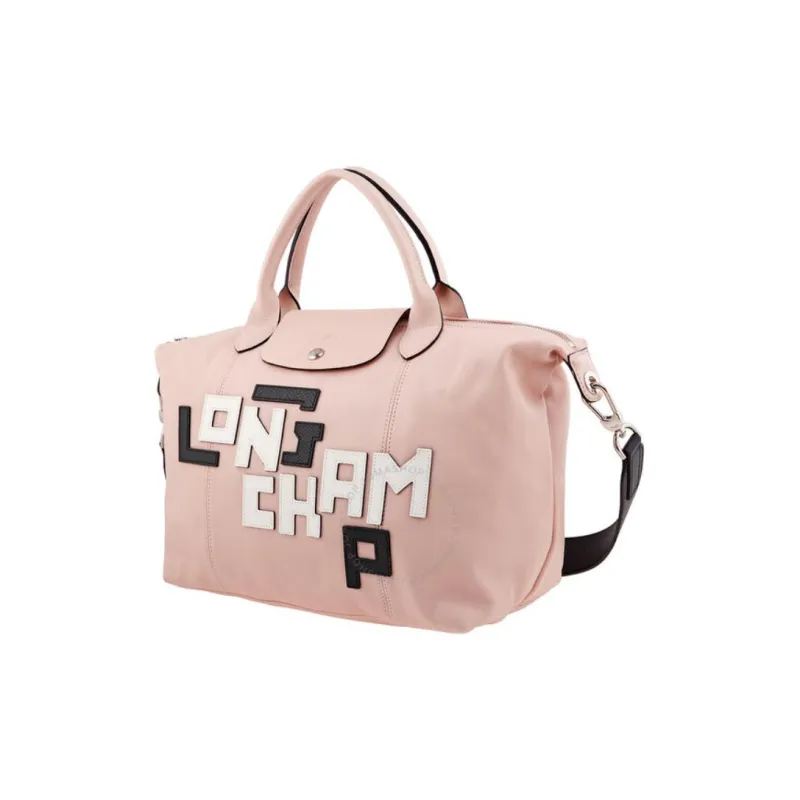 LONGCHAMP Le Pliage Cuir Sheepskin Portable Crossbody Bag Shoulder Bag Women's Pink-1