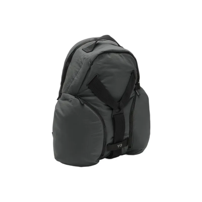 Y 3 Recycled Nylon Backpack Regular Unisex Gray-1