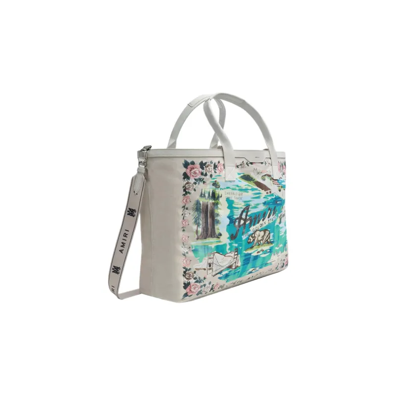 AMIRI Calfskin Tote Bag Shopping Bag Shoulder Bag Crossbody Bag Handbag Unisex Multicolor-1