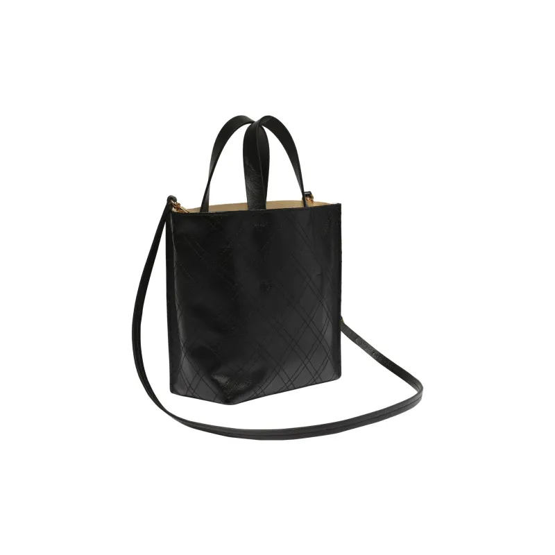 MARNI Calfskin Tote Bag, Shopping Bag, Shoulder Bag, Crossbody Bag, Handbag Women's Black-2