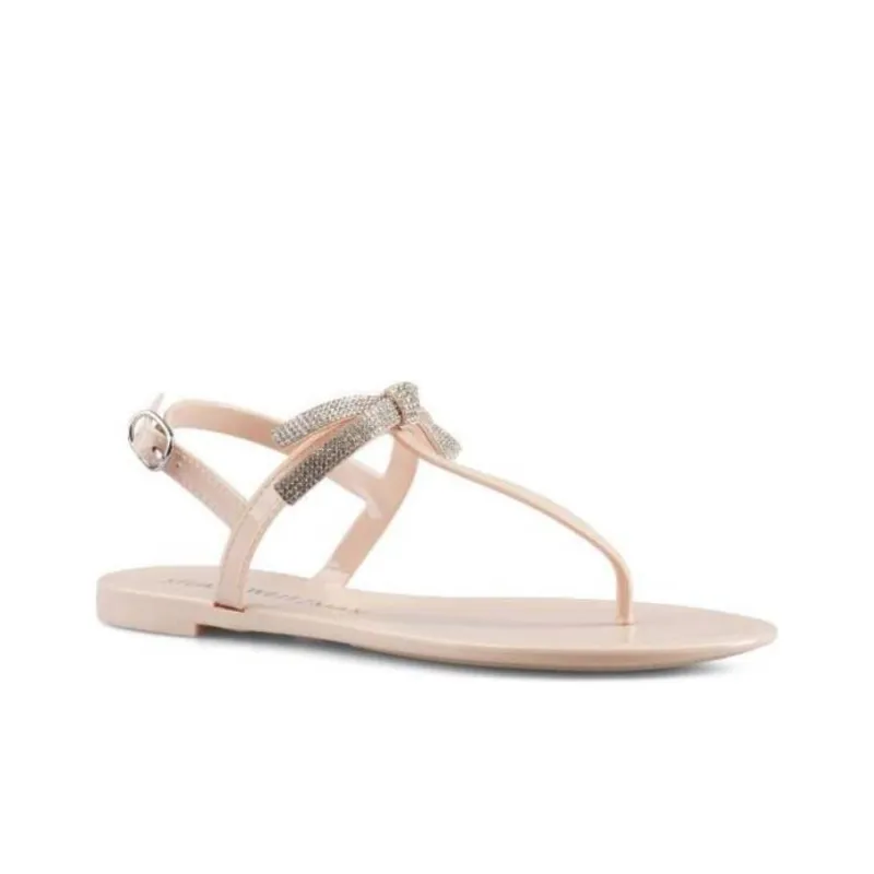 stuart weitzman Bow Jelly Crystal-embellished Flat Sandals-2