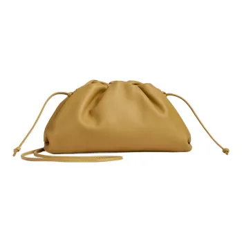 Bottega Veneta POUCH Cloud Bag Cow Leather Clutch Mini Women's Cream Hard Candy Color