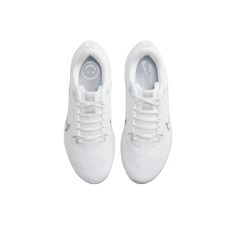 Nike Pegasus 40 White Metallic Silver Women's-3
