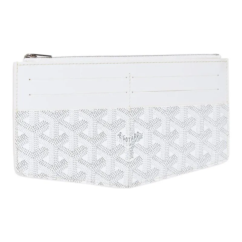 GOYARD Insert Louise Canvas With Leather Wallet Unisex White-1