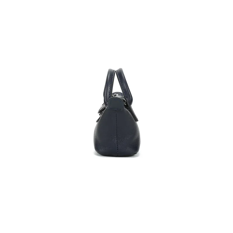 LONGCHAMP Le Pliage Cuir Sheepskin Handbag Mini Women's Marine Blue-2