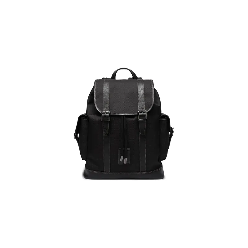 LONGCHAMP Boxford Cow Leather Backpack Regular Men's Black-0