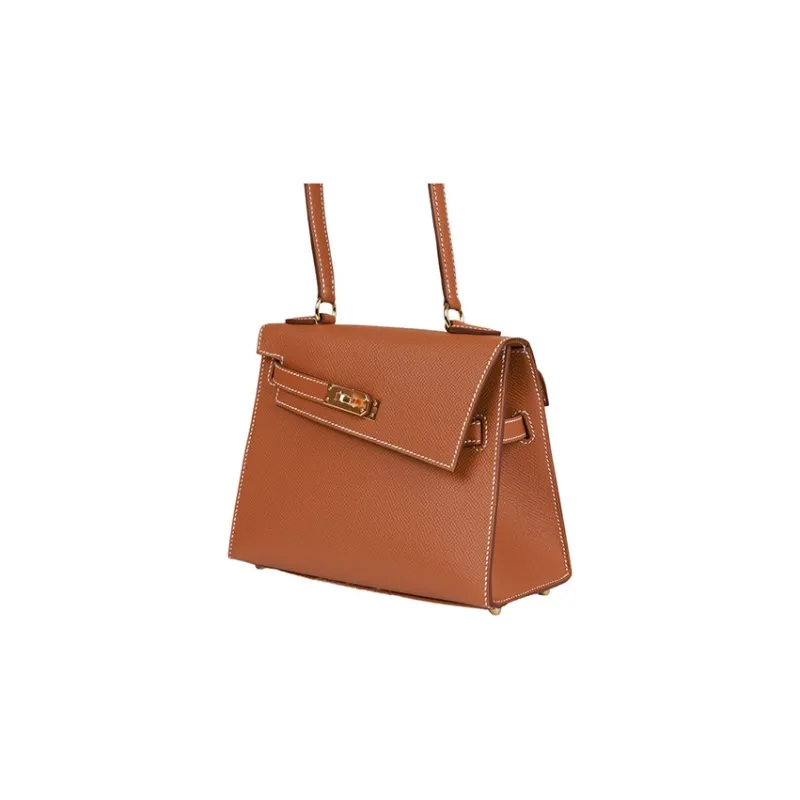 HERMES Kelly Epsom Leather Kelly Bag Handbag Shoulder Bag Crossbody Bag Regular Women's 37 Gold Gold-5