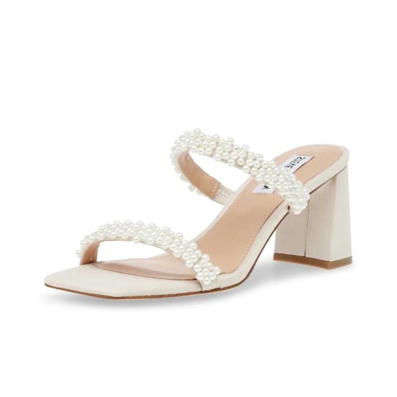 STEVE MADDEN Stylish Sandal 7.5cm Women's Ecru-1