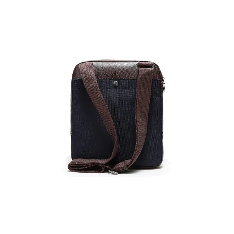 LONGCHAMP Boxford Fabric With Leather Crossbody Bag Shoulder Bag Men's Dark Blue-3