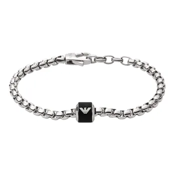 EMPORIO ARMANI Stainless Steel Bracelets Men's Black