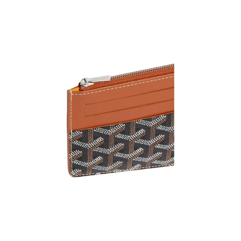 GOYARD Insert Louise Canvas With Leather Wallet Unisex Brown-3