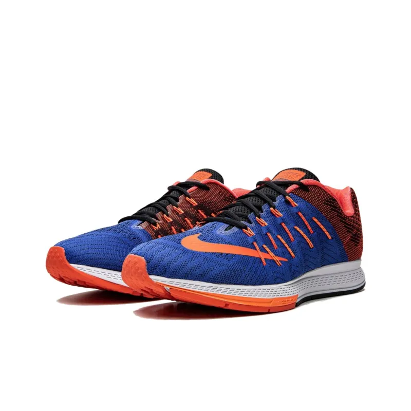 Nike Air Zoom Elite 8 Slip-Resistant Cushioning Low-Top Running Shoes Men's Blue Orange-2