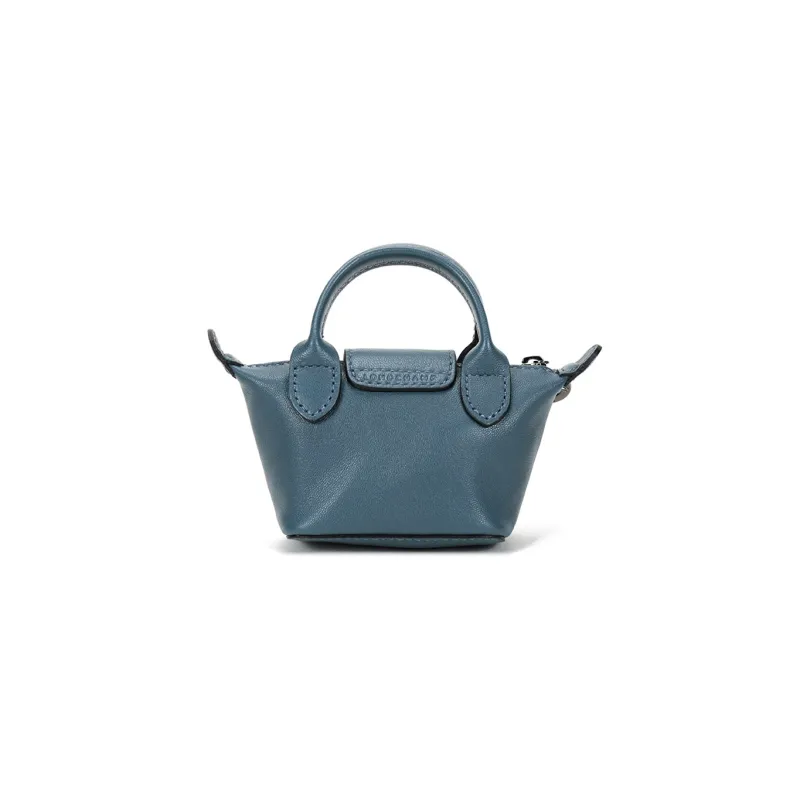 LONGCHAMP Le Pliage Cuir Sheepskin Crossbody Bag, Dumpling Bag, One Shoulder Handbag Mini Women's Nordic Colors-3
