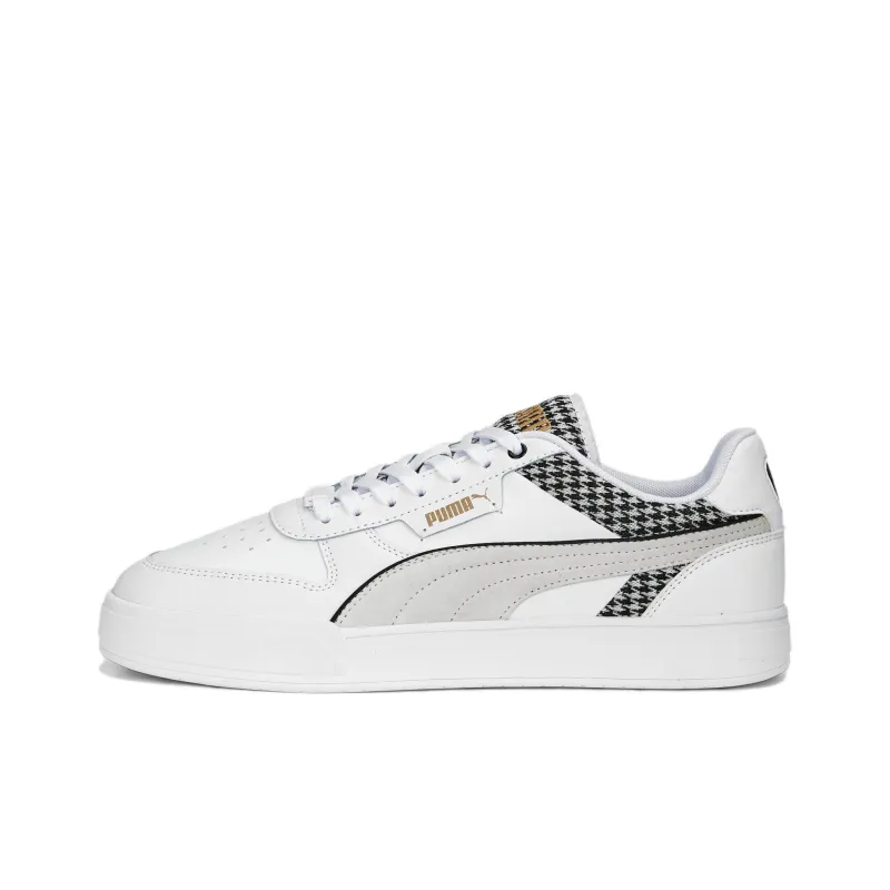 PUMA Caven Dime Houndstooth 'White Black Gold'-0