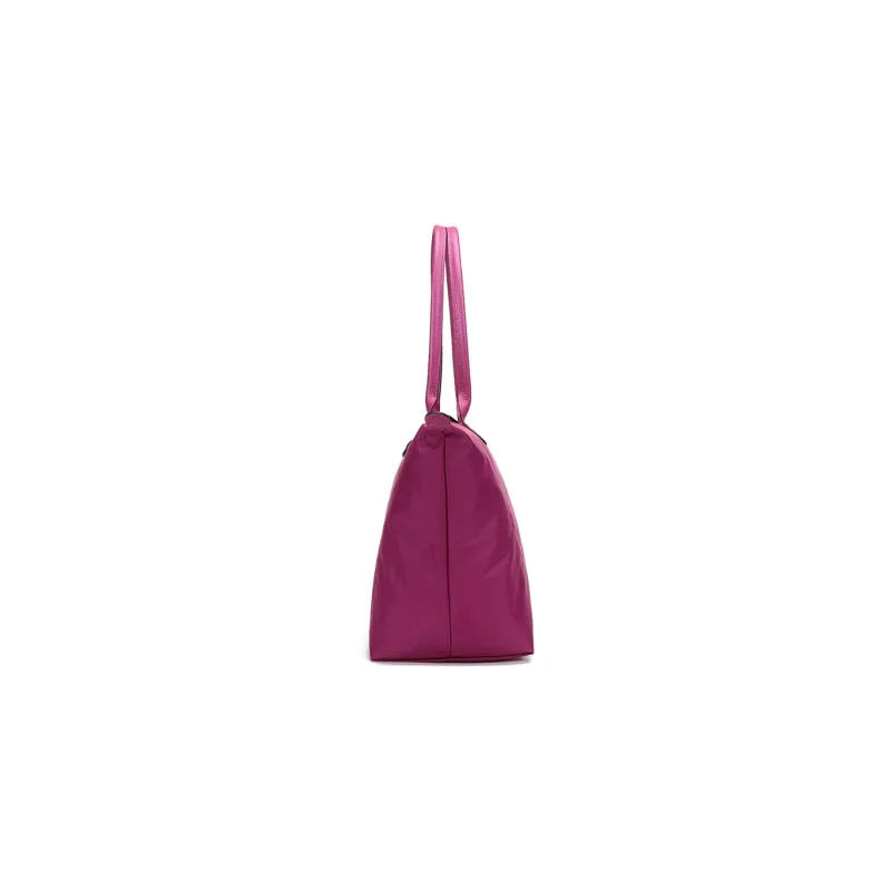 LONGCHAMP Le Pliage Club Nylon Fabric Crossbody Handbag, Shoulder Bag Trumpets Women's Fuchsia-2