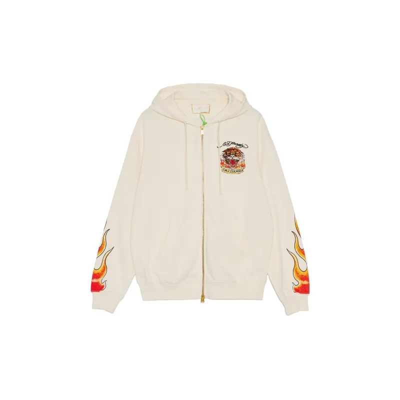 Ed Hardy Sweatshirts Men Ivory White E1PBM059-1