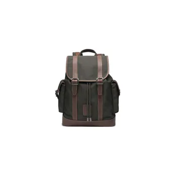 LONGCHAMP Cow Leather Backpack Large Size Men's Brown