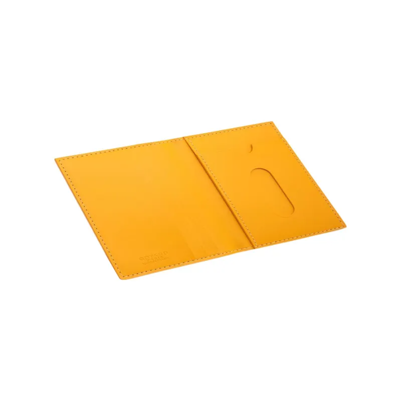 GOYARD SAINT-MARC Canvas Cowhide Card Holder Unisex Yellow-1