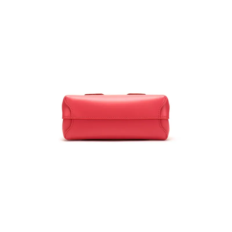 LONGCHAMP Le Pliage Cow Leather Handbag, Crossbody Bag, Shoulder Bag Regular Women's Bright Pink-4