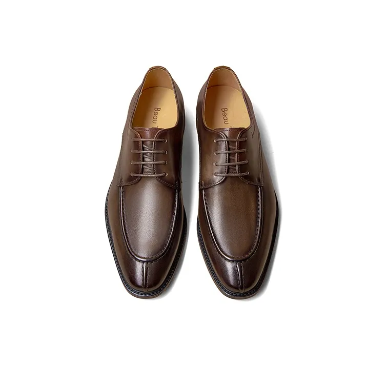 Beau Today Dress Shoes Men's Cocoa Coffee-4