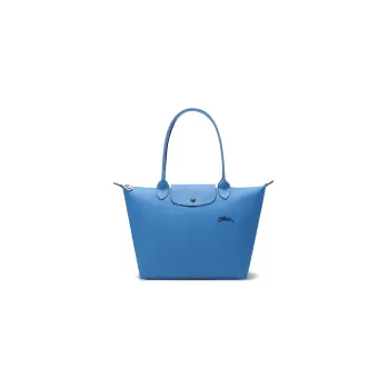 LONGCHAMP Fabric Dumpling Bag, Tote Bag, Shopping Bag, Shoulder Bag Trumpets Women's Blue