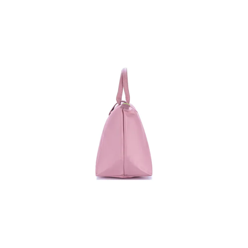 LONGCHAMP Le Pliage Green Canvas With Leather Trim Canvas Bag, Dumpling Bag, Handbag Medium Size Women's Pink-2