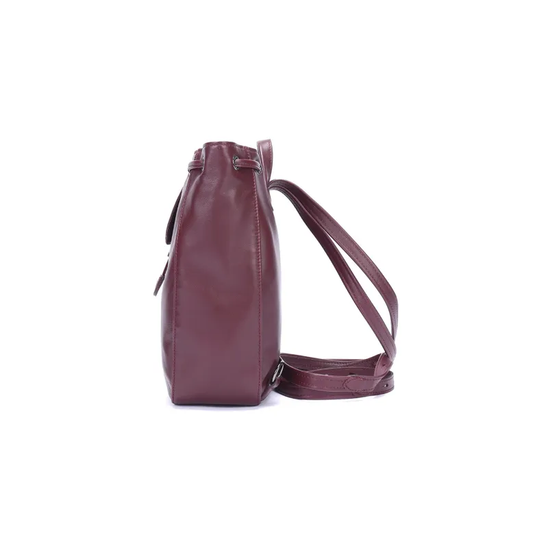 LONGCHAMP Le Pliage Sheepskin Backpack Regular Women's Pomegranate Red-2
