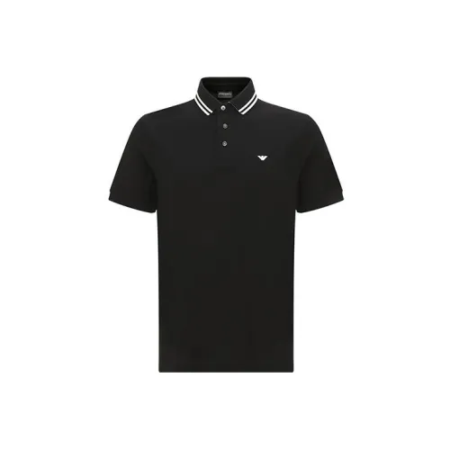 EMPORIO ARMANI Polo Shirts Men Black