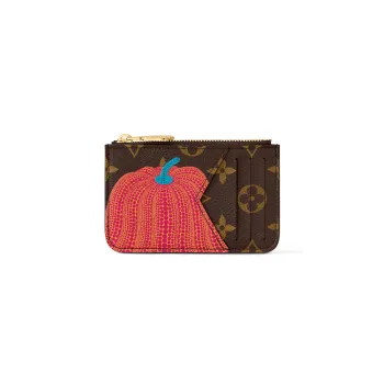 LOUIS VUITTON Lv X Yk Romy Card Holder Pumpkin Print