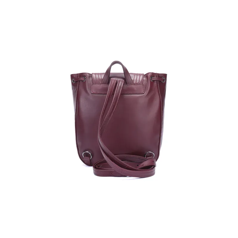 LONGCHAMP Le Pliage Sheepskin Backpack Regular Women's Pomegranate Red-3