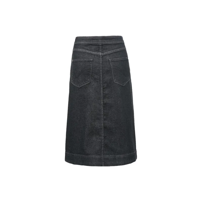 ONLY Denim Long Skirts Women's Black Denim-1