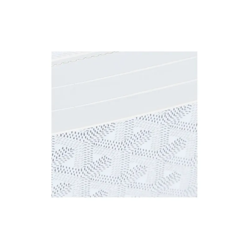 GOYARD Insert Louise Canvas With Leather Wallet Unisex White-3