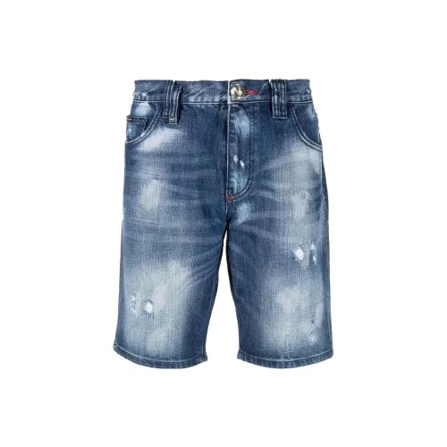 PHILIPP PLEIN Casual Shorts Men Blue