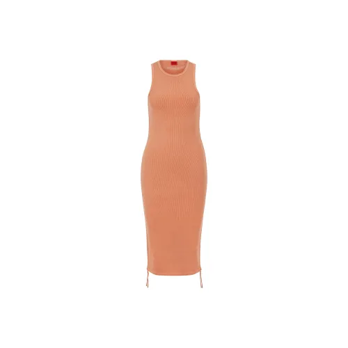 HUGO BOSS Sleeveless Dresses Women's Orange