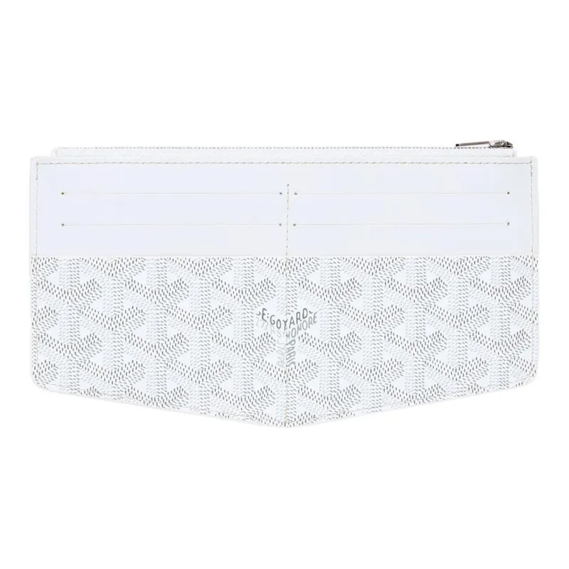 GOYARD Insert Louise Canvas With Leather Wallet Unisex White-0