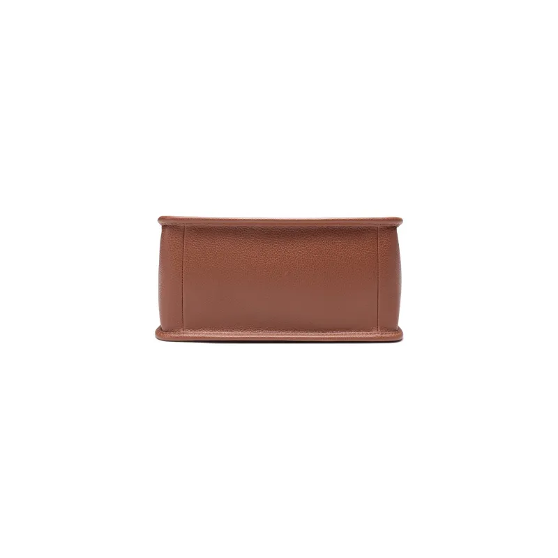 LONGCHAMP Le Foulonné Cow Leather Tote Bag Shopping Bag Shoulder Bag Crossbody Bag Handbag Medium Size Women's Brown-4