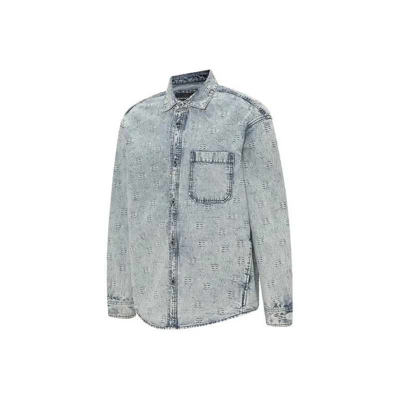 EMPORIO ARMANI Shirts Men Blue-2