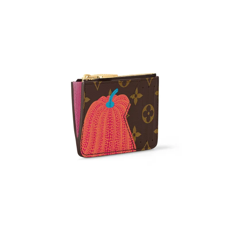 LOUIS VUITTON Lv X Yk Romy Card Holder Pumpkin Print-1